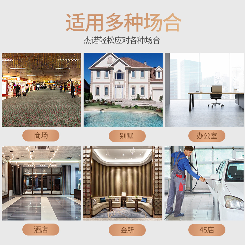 杰诺吸尘器 JN503-60L 干湿两用 桶式大功率工业商用 洗车场专用吸尘器 2000W大吸力 吸尘吸水机 升级版高清大图