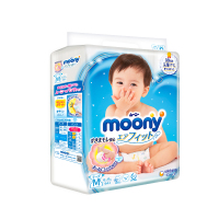 尤妮佳 Moony 中号婴儿纸尿裤 尿不湿 M64片