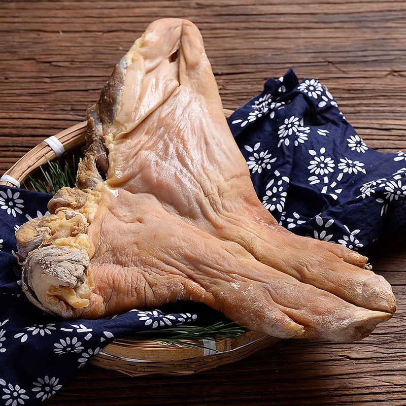 湖北腊猪蹄土特产腊猪脚农家自制老腊肉腊火腿非烟熏2斤味肴腊品 湖北农家腊猪蹄腊猪脚腊肉柴火风干猪蹄腊肉