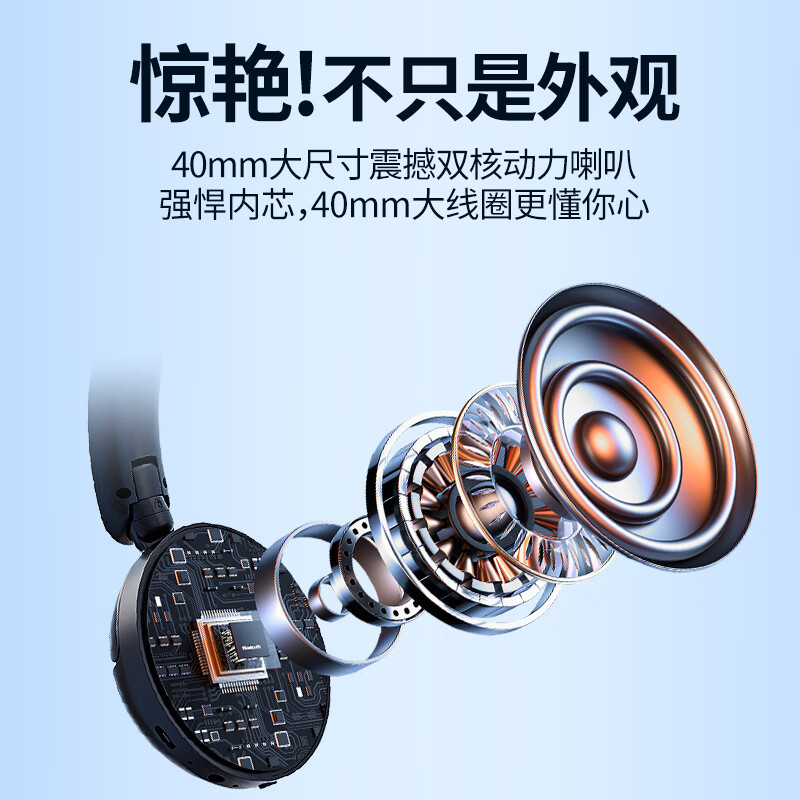 联想(Lenovo)生态异能者无线头戴式耳机L6 米色