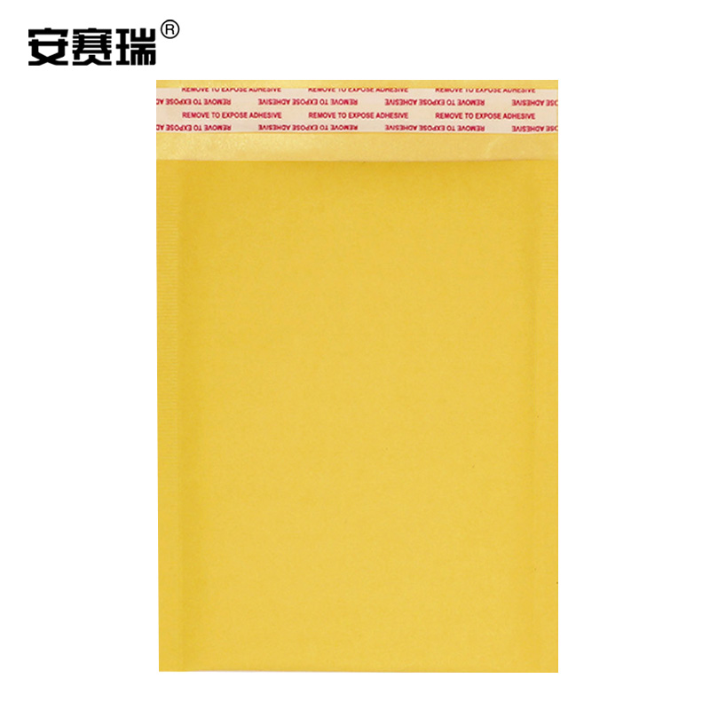 安赛瑞 牛皮纸气泡袋(1000个装)-材质:牛皮纸+PE,颜色:黄色,尺寸:11×15cm+4cm 10106高清大图