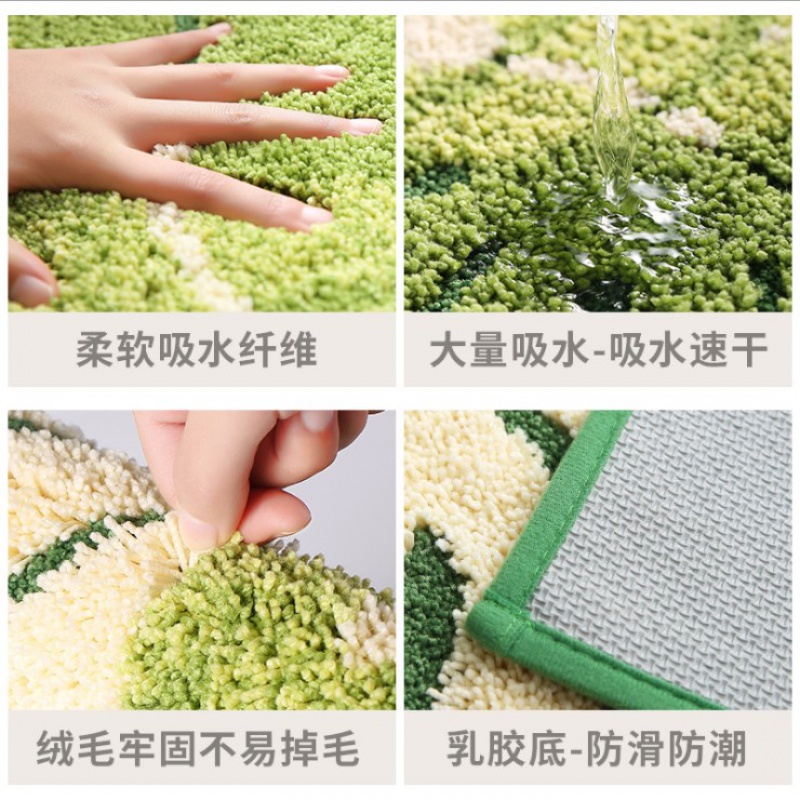 进地垫垫家用垫子卫生间厕所口脚垫浴室吸水脚垫防滑地毯三维工匠高清大图
