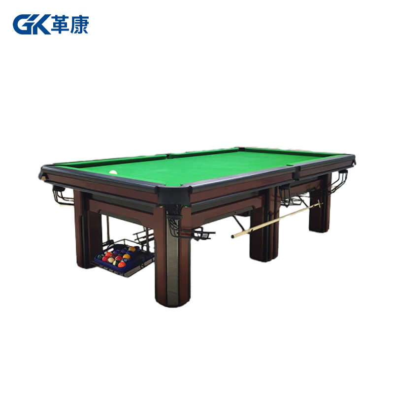 革康 GK-JSQC8504 CBSA比赛指定用台9尺中式美式黑八家用球房俱乐部台球桌木纹高配高清大图