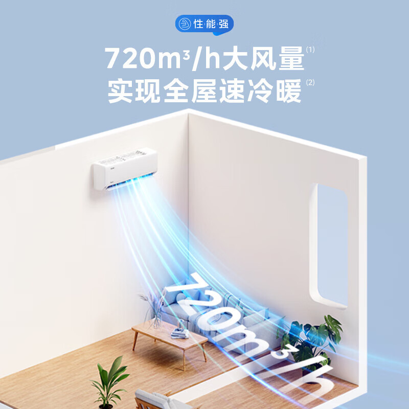 美的(Midea)空调挂机冷静星大1.5匹变频冷暖新一级wifi智能壁挂式卧室节能省电 KFR-35GW/PH2