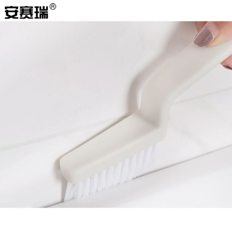 安赛瑞缝隙刷 细缝V形瓷砖清洁刷 窗槽除垢纱窗槽沟刷 白色 711710高清大图