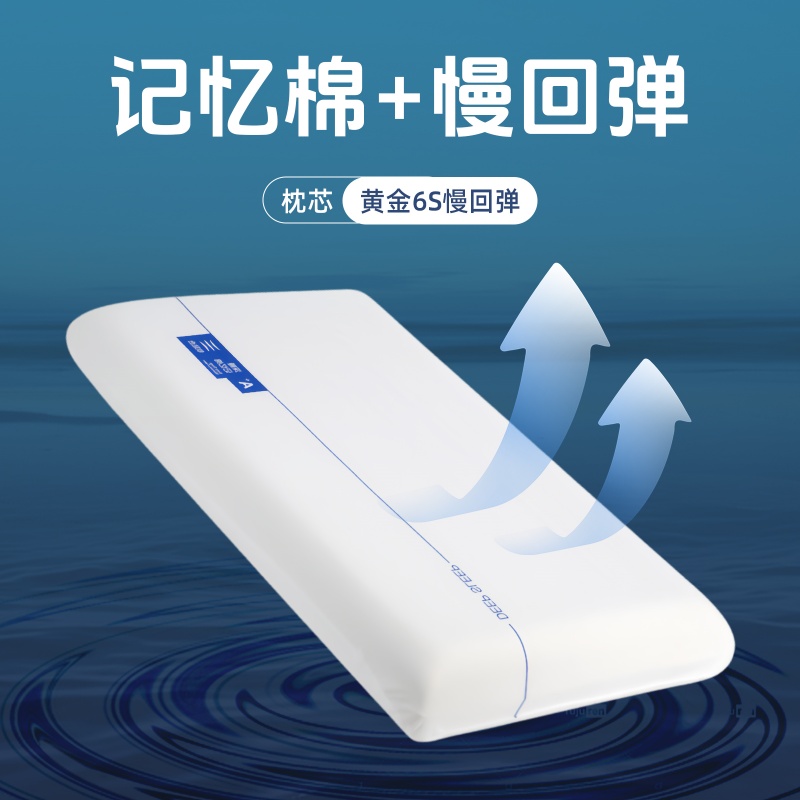 东纺拾光 ES4002 零压深睡记忆枕pro 70*42*10cm( 高枕 )白色 (单位:个)高清大图