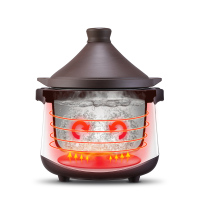 亚摩斯(AMOS)HUAWEI HiLink智能电炖锅APP智能互联4L大容量紫砂内胆智能预约AS-WD40F