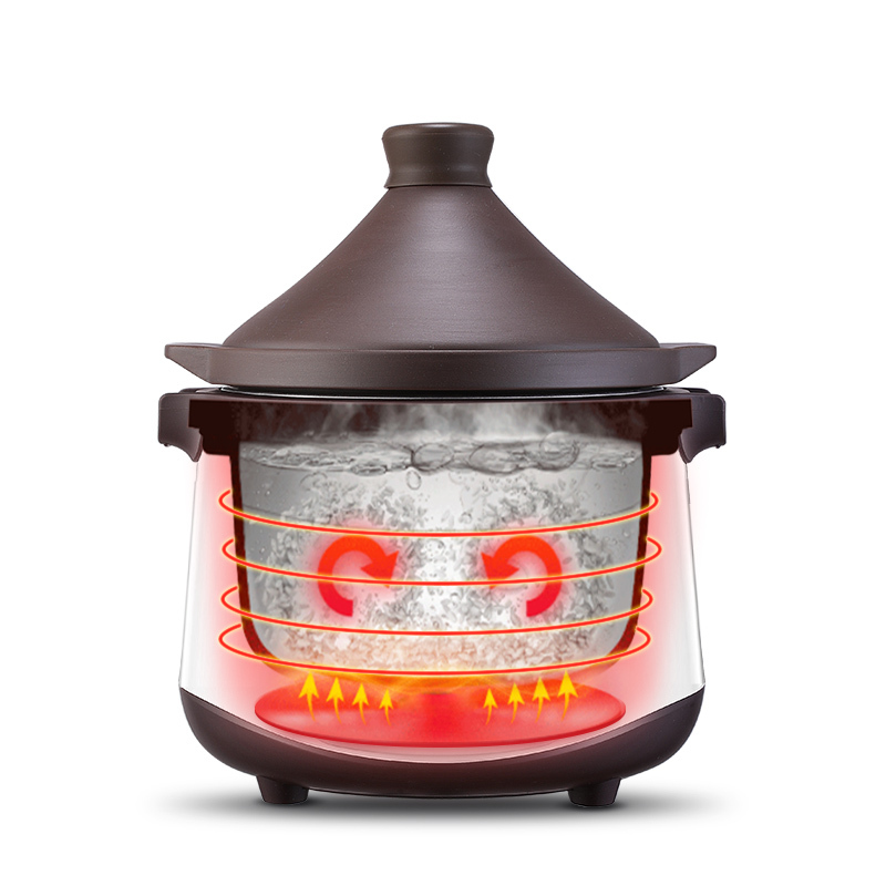 亚摩斯(AMOS)HUAWEI HiLink智能电炖锅APP智能互联4L大容量紫砂内胆智能预约AS-WD40F
