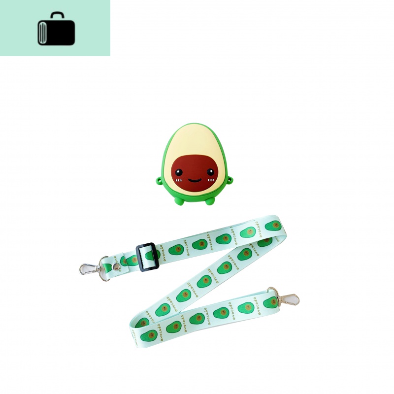 2020流行小众包包牛油果可爱斜挎背包硅胶卡通零钱包少女心造型包NEW LAKE高清大图