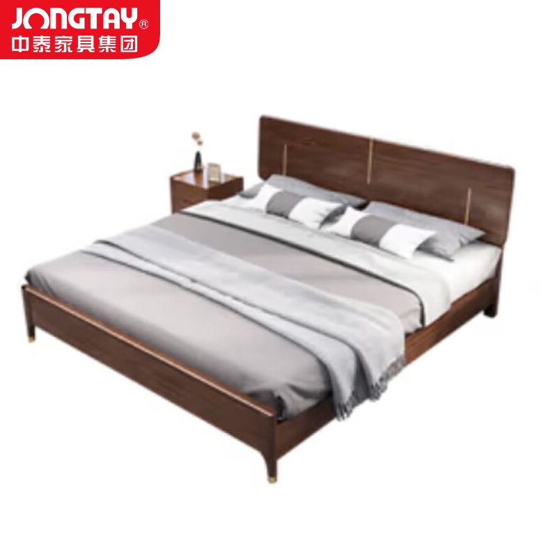 中泰(jongtay)1.8米实木床中式单双人宿舍床 J-CDZ76高清大图