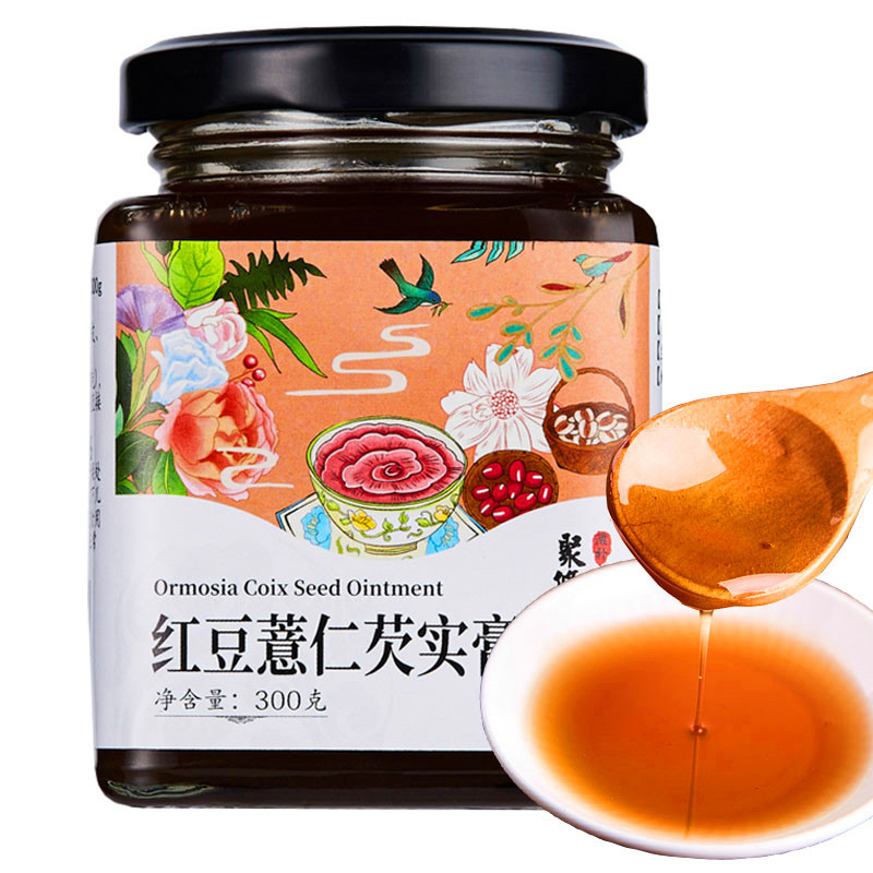 聚修堂(JUXIUTANG) 红豆薏仁芡实糕 300克/瓶装