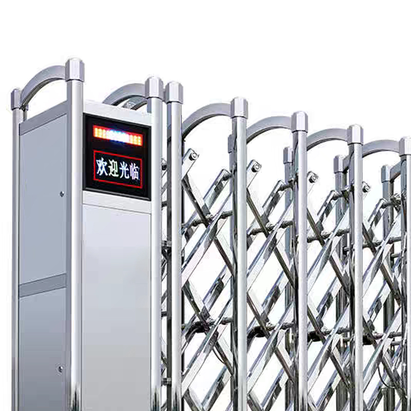 瑞琅玟珑 电动伸缩门 不锈钢伸缩门高清大图