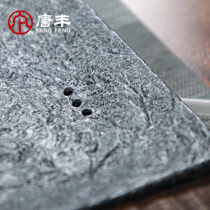 家柏饰(CORATED)家用茶盘仿石陶瓷面板茶几办公复古大茶台简约功夫泡茶台高清大图