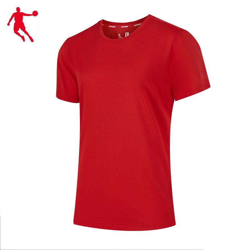 衫针织短袖t恤衫圆领短t男女同款团建旅行短袖khs23221357件乔丹白m