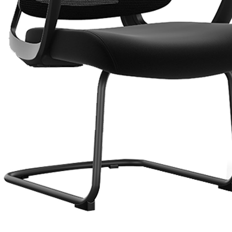 初嘉CJ-7152办公椅弓形椅电脑椅网布学习椅会客网椅 黑框高清大图