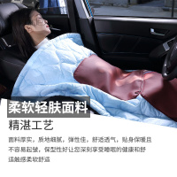 适用于适用于捷豹抱枕被汽车抱枕多两用功能折叠车载腰靠枕靠垫空被子夏季抱枕被抱枕被(卡宴棕)单只