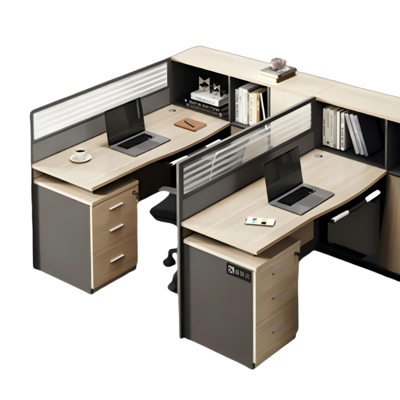 盛铁达 财务桌双人位1500*2800*1100mm STD-XTCW02 组高清大图