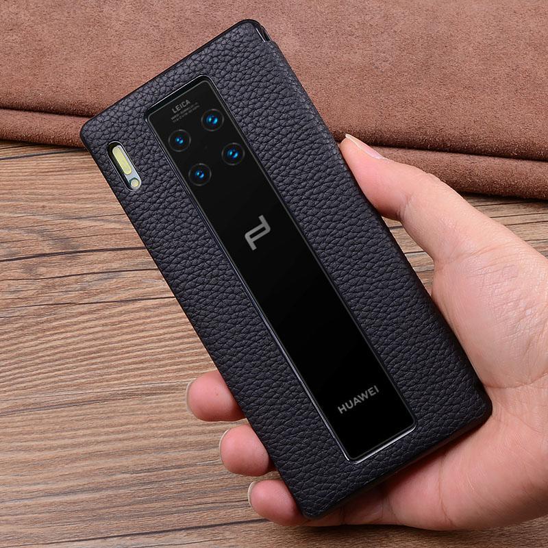 华为mate30rs手机套保时捷版保护套手机壳真皮包5g版真皮华为mate30rs