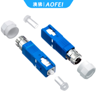 澳狒 SC-FC 光纤转接头光纤适配器耦合器阴阳转接法兰盘 SC公转FC母 1个