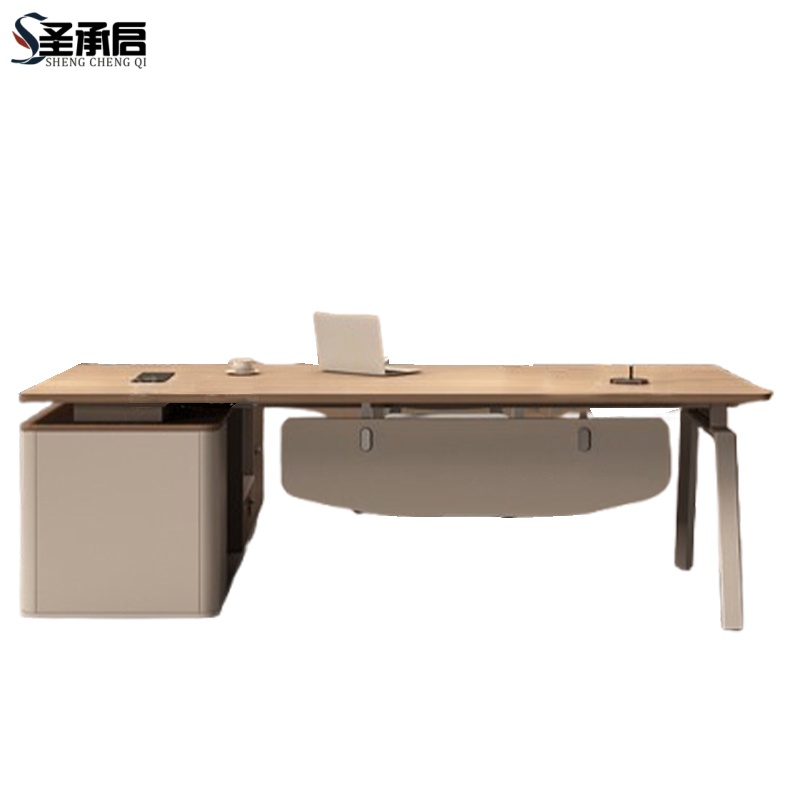 圣承启 老板桌 2.4米张高清大图