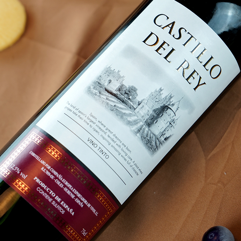 小do且饮且生活西班牙原瓶进口中级酒庄皇家城堡castillodelrey红酒单