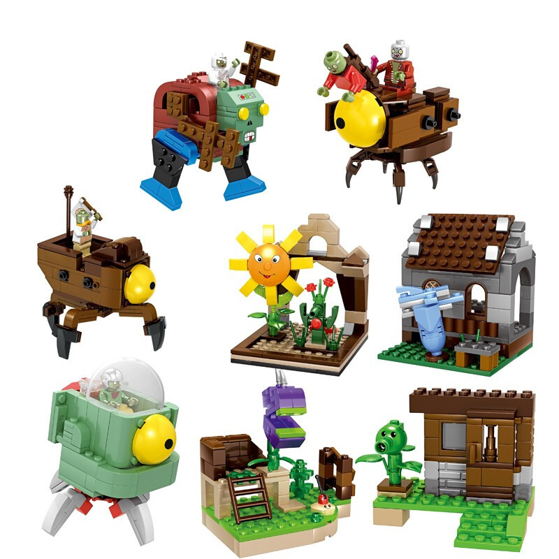 植物大战僵尸积木玩具兼容乐高花园迷宫拼装游戏农场大作战男孩子迷宫