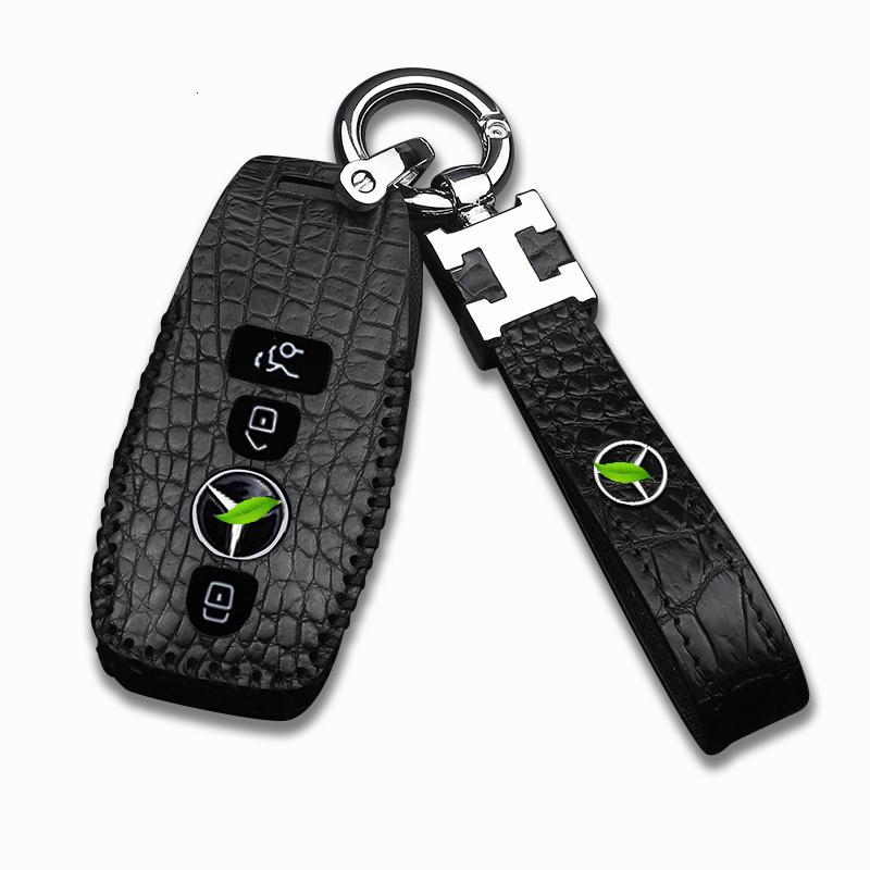 [补贴10%]适用于新款奔驰新E级钥匙套E200L E300LC260LA200L汽车钥匙包真皮汽车钥匙包高清大图