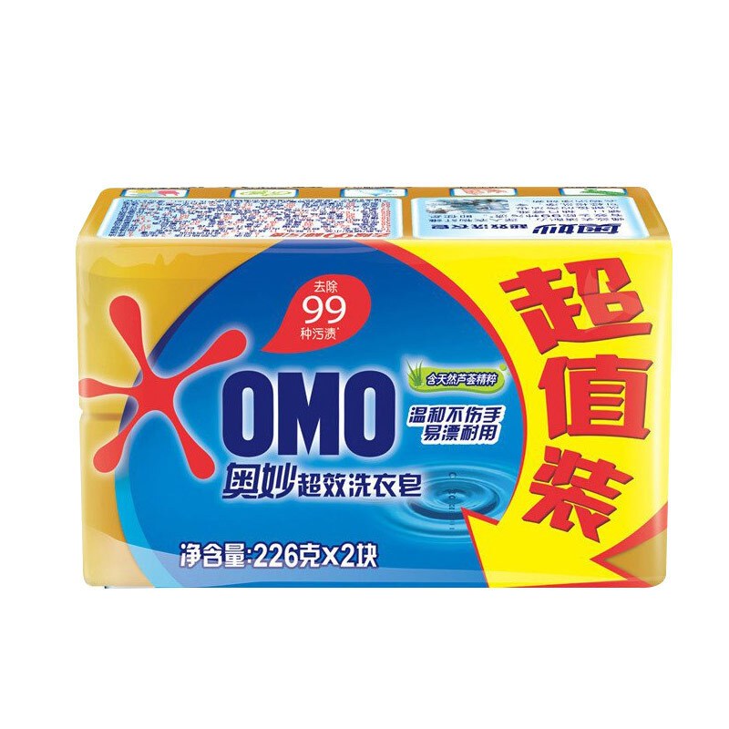 洗化套装 雕牌透明皂252G+佳洁士90G牙膏奥妙洗衣皂226G*3+蓝月亮绿茶洗洁精500G