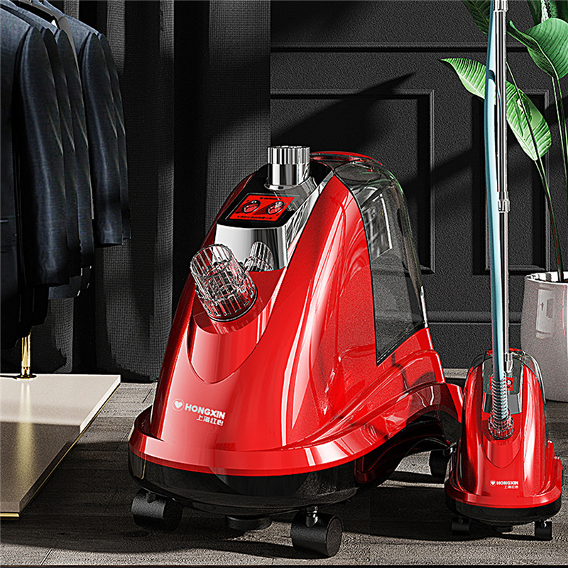 上海红心豪华型挂烫机RH2719额定功率1800W3.0L大容量蒸汽大功率商用立式消毒熨烫机家用铜锅炉家用手持挂式熨斗