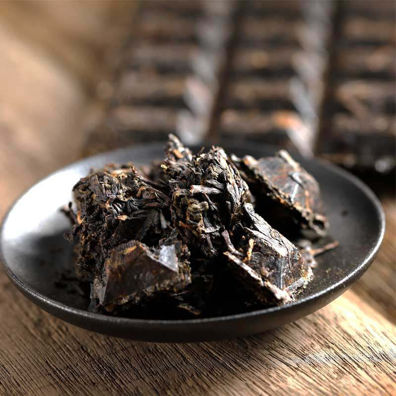 安徽古黟黑茶160g小块黑砖茶高清大图