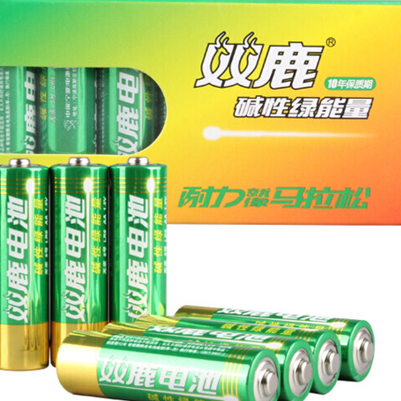 双鹿 5号碱性电池儿童玩具遥控挂钟鼠标电池 10粒装/组