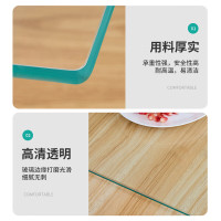 戴劲玻璃桌面钢化方形玻璃桌面酒店饭店食堂防刮痕玻璃桌面 边长55CM