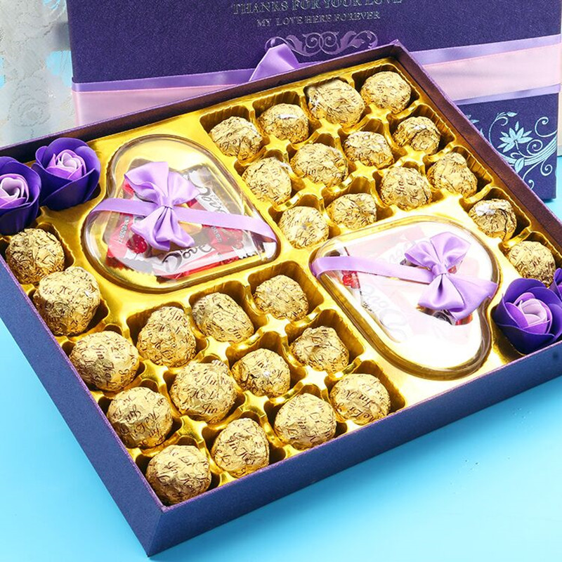 巧克力礼盒装送女友女朋友七夕情人节礼物巧克力520礼物