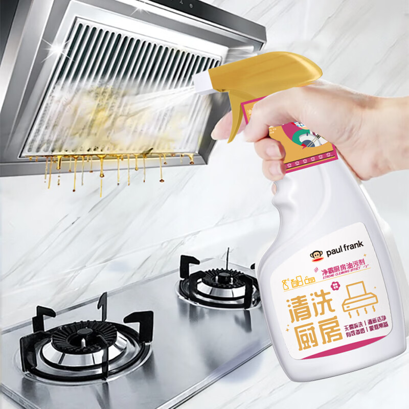 大嘴猴(Paul Frank)悦家礼盒(五件套)500g*5厨房油污清洁剂浴室清洁剂管道疏通剂玻璃清洁剂地面清洁剂高清大图