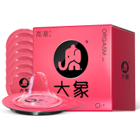 大象玻尿酸避孕套男女用情趣超薄003安全套 高潮女生7只装 呵护女性