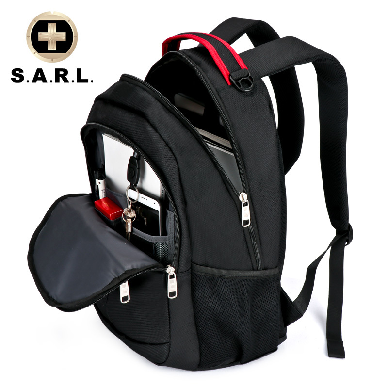 S.A.R.L双肩包15.6英寸双肩电脑包双肩背包男女通用旅行背包书包