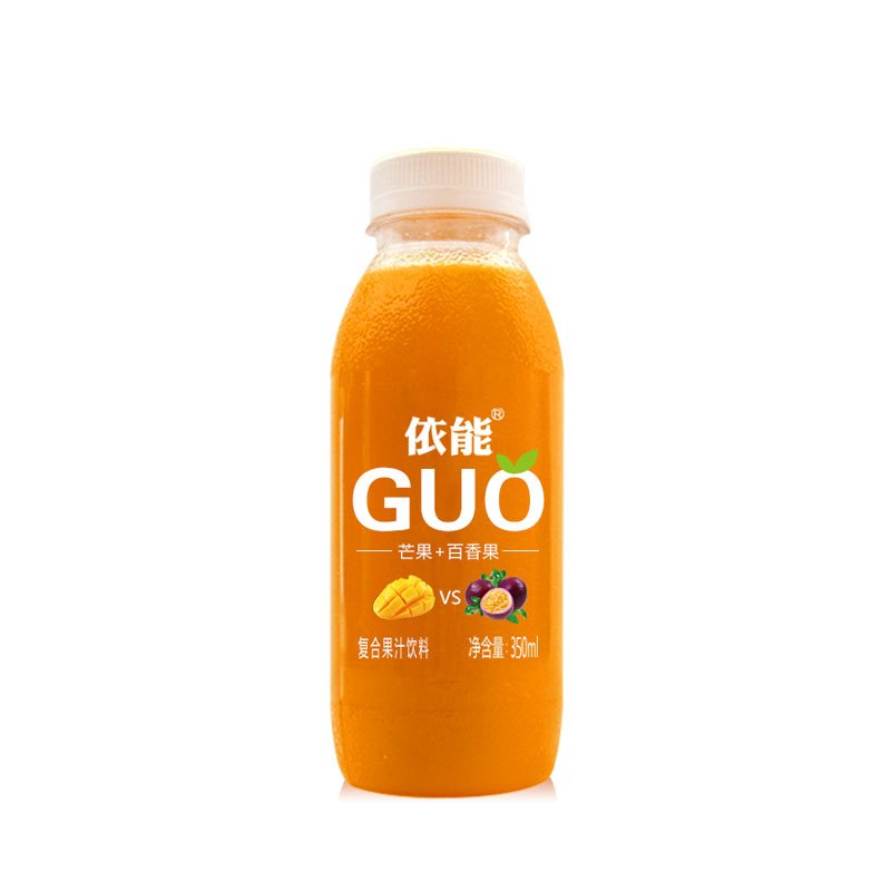 依能 GUO 芒果+百香果 复合果汁饮料 350ml*15瓶 整箱装