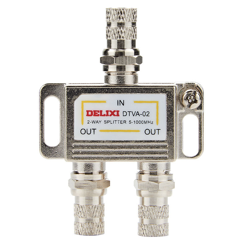 德力西(DELIXI) DTVA-02 有线电视分配器 一分二电视信号分支器 (单位:个)