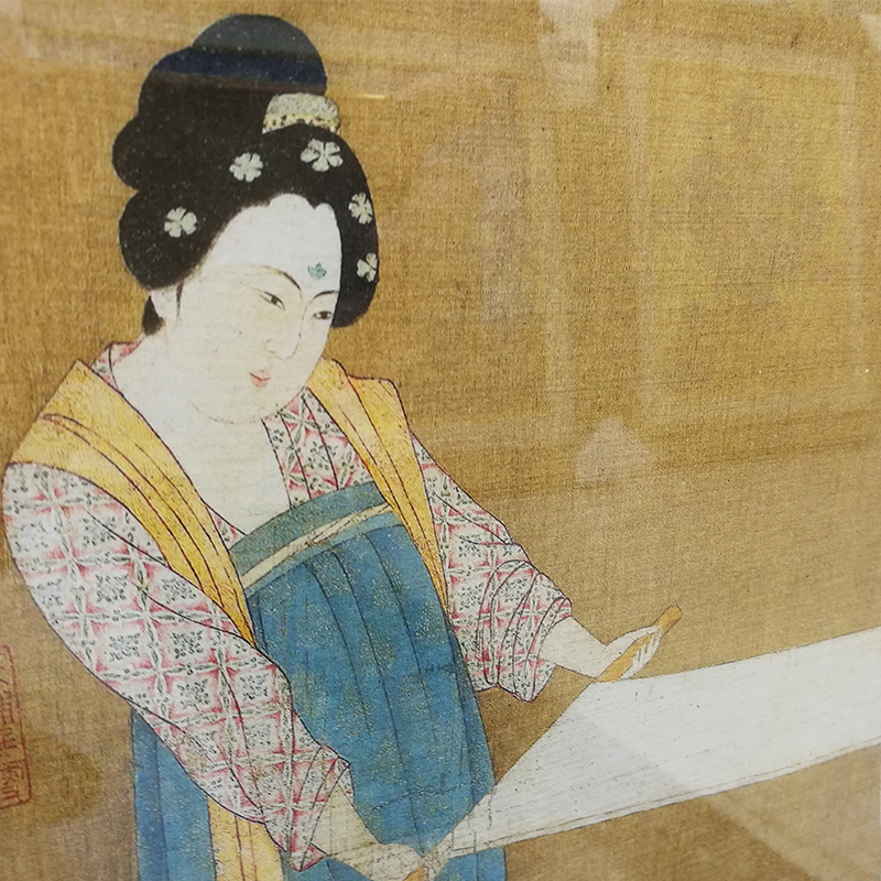 172挂画北宋 赵佶 摹捣练图中国古画十大名画仕女图装饰挂画客厅沙发背景榻榻米书房文艺挂画中式装饰画