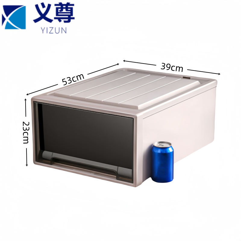 义尊 茶色储物箱 53*39*23cm 个高清大图