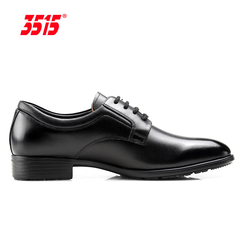 际华3515强人夏季皮鞋男韩版潮流英伦商务正装真皮时尚休闲皮鞋男