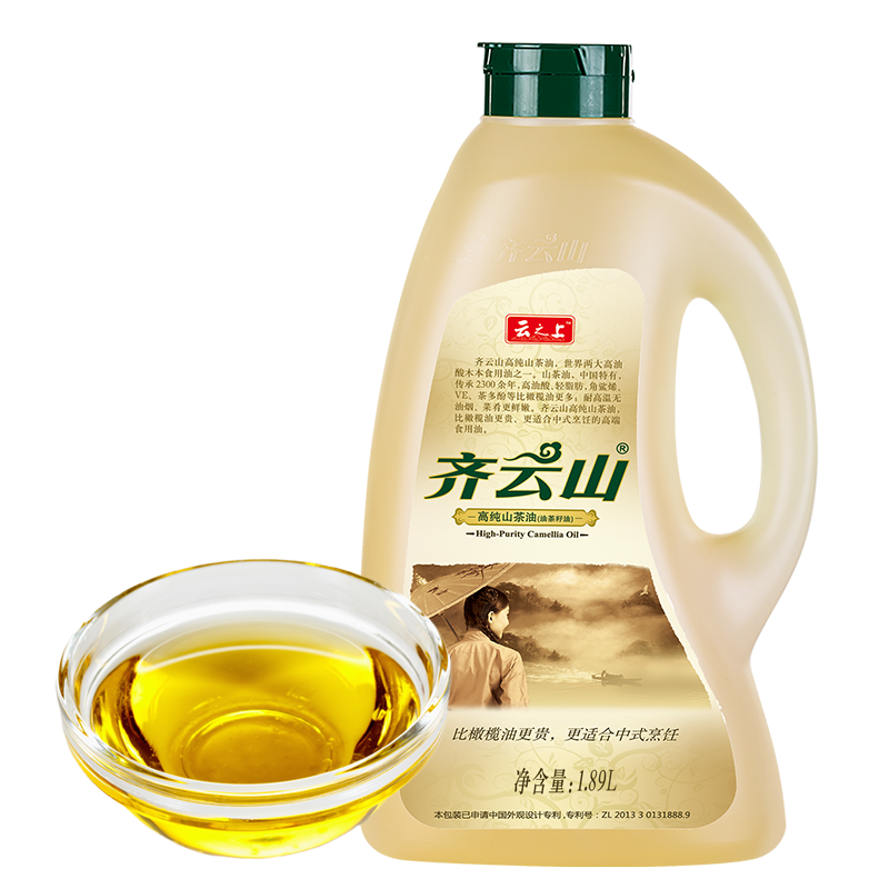 齐云山高纯山茶油1.89L物理压榨 野山茶油 食用油 桶装茶油油 茶籽油