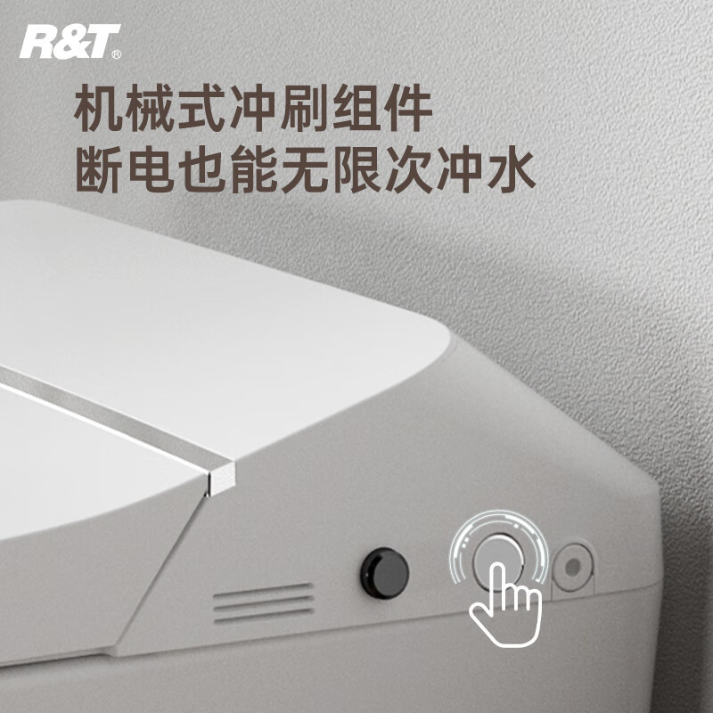 瑞尔特(R&T)智能马桶一体机带水箱脚感冲水座温调节轻智能坐便器 A1