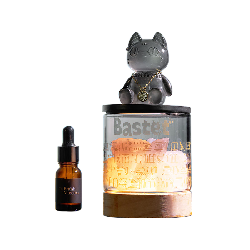 大英博物馆安德森猫和她的朋友们系列晶石香薰灯摆件香氛礼盒1002437高清大图