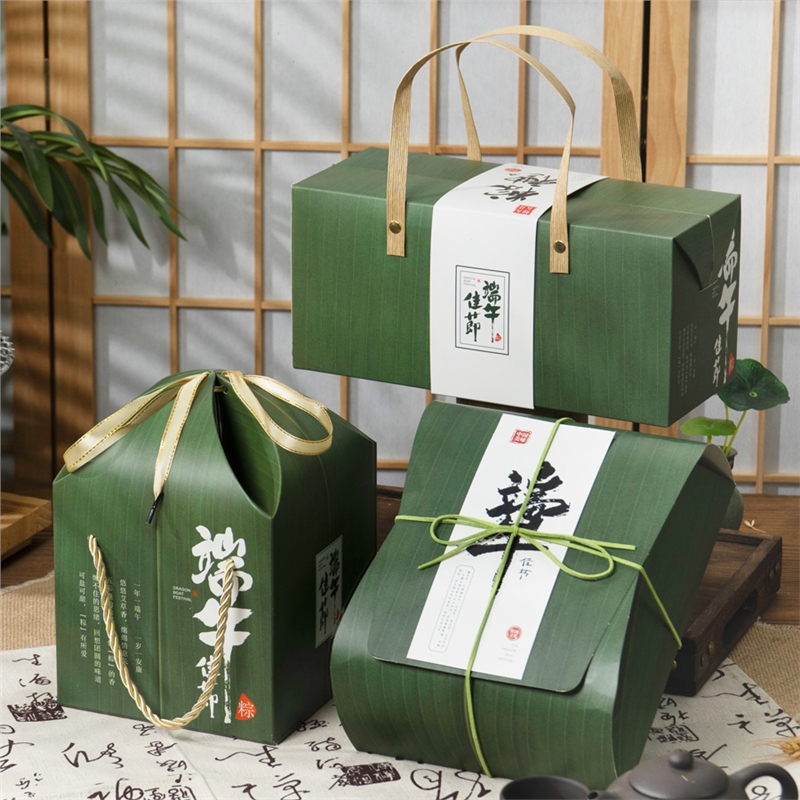 粽子礼盒外包装盒米魁空盒创意定制中国风礼品盒端午节礼袋手提粽叶