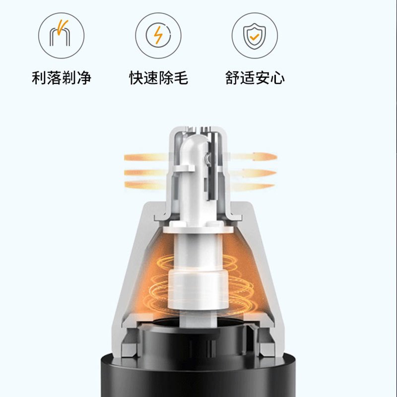 美菱(MeiLing)男士电动鼻毛修剪器MI-M07 USB充电便携款 白色