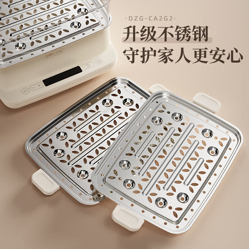 小熊电蒸锅电蒸笼小型早餐机双层大容量多功能可定时煮蛋器家用高清大图