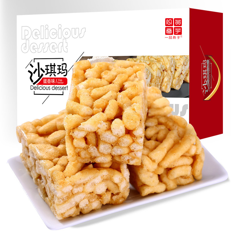 一品巷子 沙琪玛早餐休闲下午茶点心松软传统糕点1000g/盒
