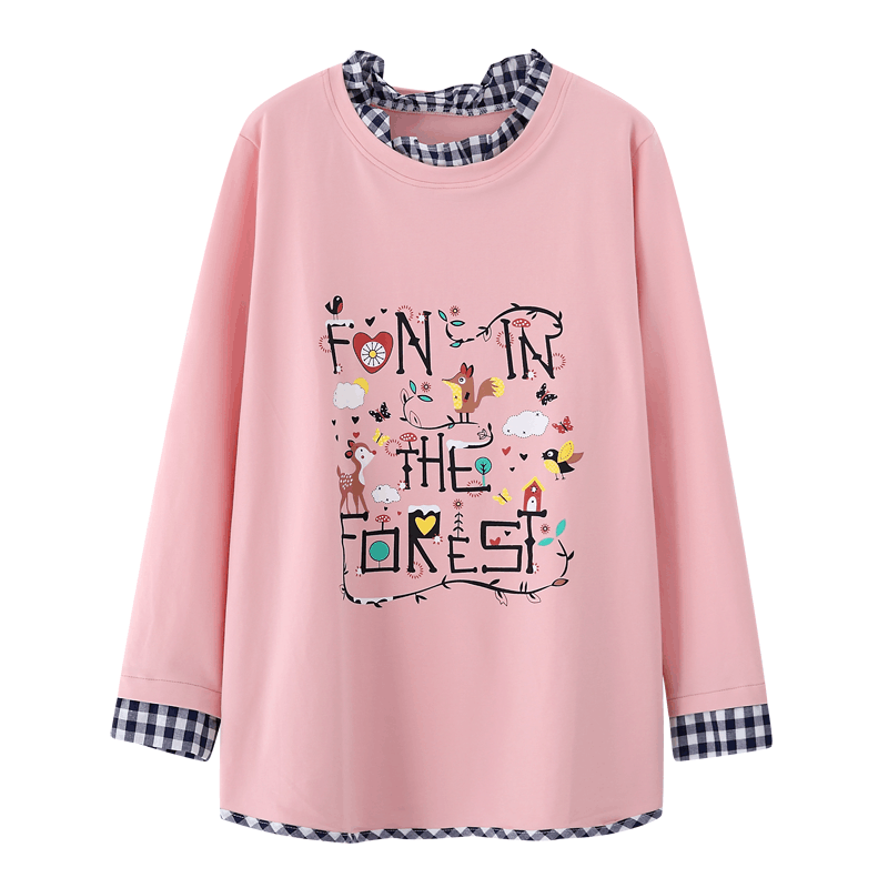 迪鲁奥(DILUAO)孕妇装秋装套装时尚款2021新款韩版春秋季两件套装外出长袖上衣T恤图片