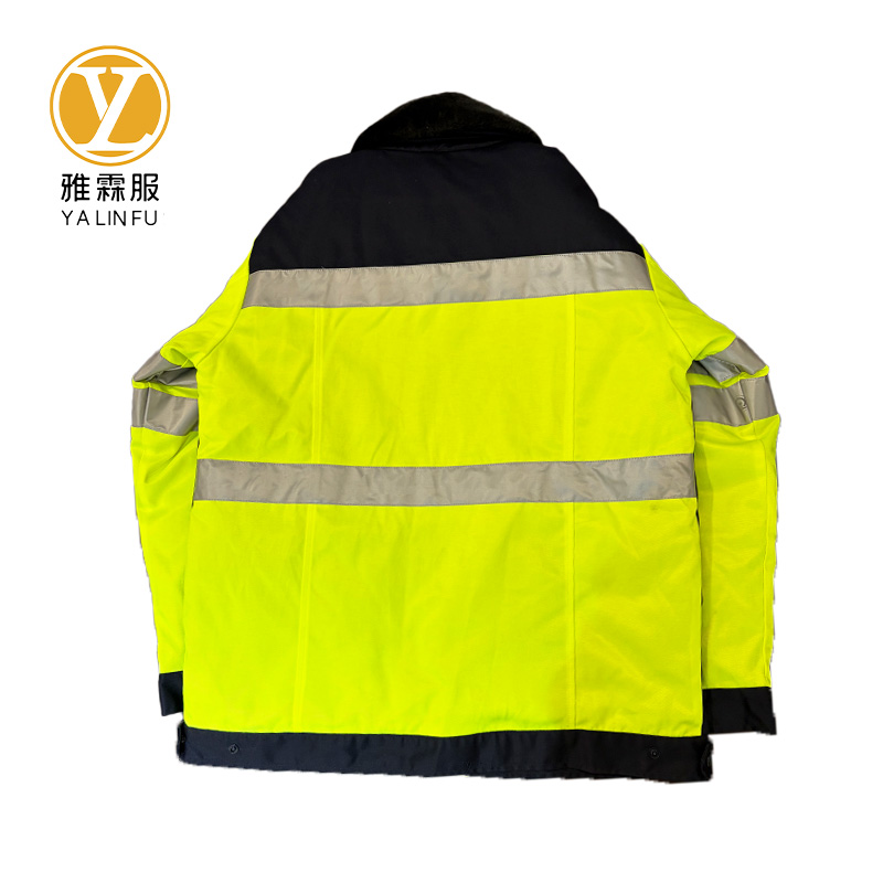 雅霖服 高可视性棉夹克可定制 YLF-FHF0130 件高清大图